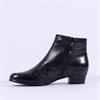 Regarde Le Ciel Stefany Two Tone Bootie - Black Navy Combi Leather